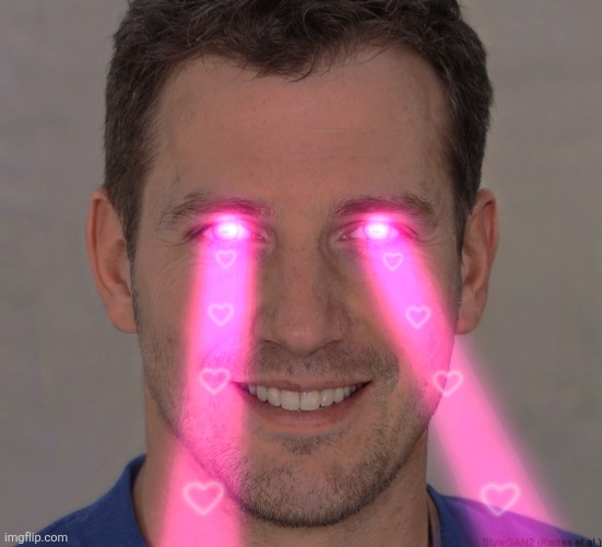 Tommy robertson laser eyes | made w/ Imgflip meme maker