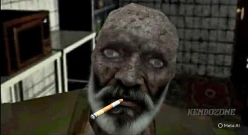 Zombie bum Blank Meme Template