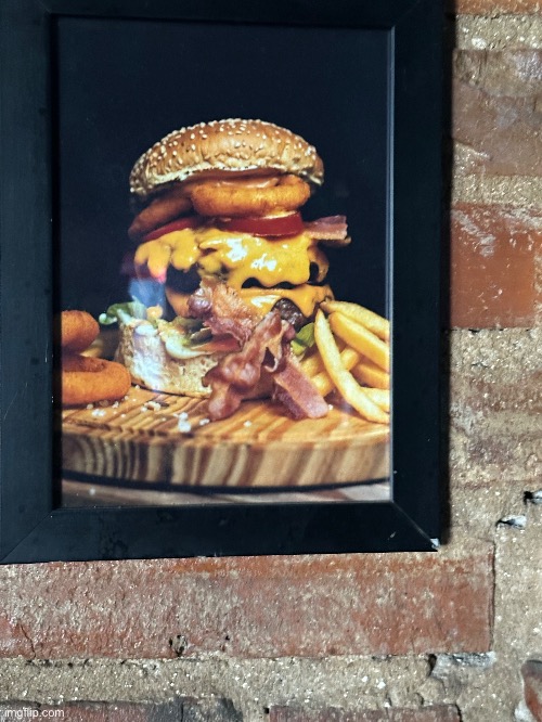 This shit would explode your heart, first bite | image tagged in shitpost,borgor | made w/ Imgflip meme maker