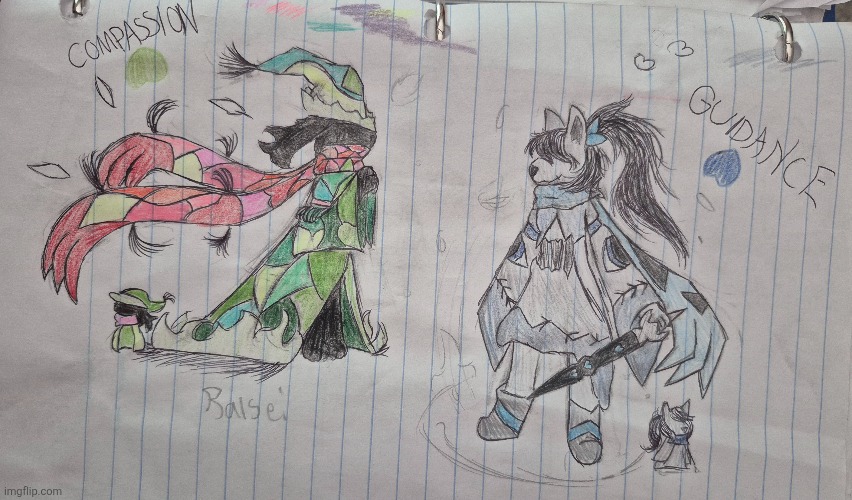 gave Amanosei and Amanoko colors :D | made w/ Imgflip meme maker