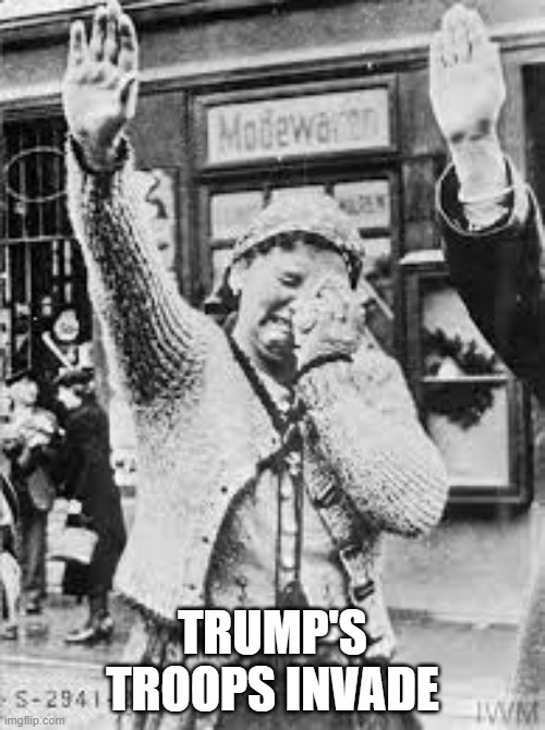 ICE Anschluss USA | TRUMP'S TROOPS INVADE | image tagged in invasion | made w/ Imgflip meme maker