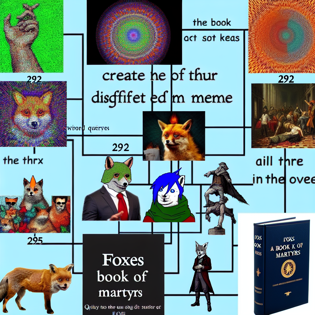 MEME’s#292-295, 6 references QUERY#3, + 1 ref. Foxes book of Mar Blank Meme Template