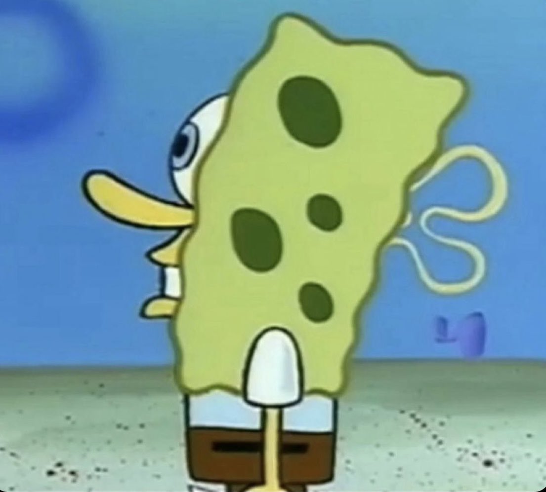 High Quality SpongeBob sideways Blank Meme Template