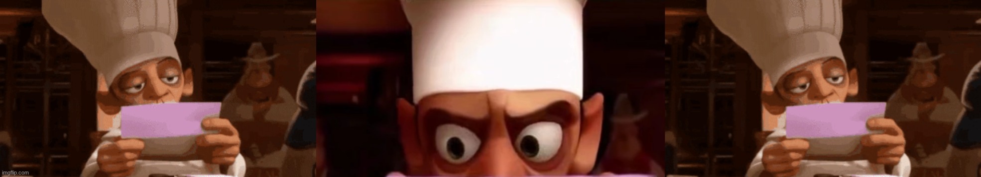 image tagged in chef skinner reading a letter,confused and angry chef skinner whilst reading letter | made w/ Imgflip meme maker