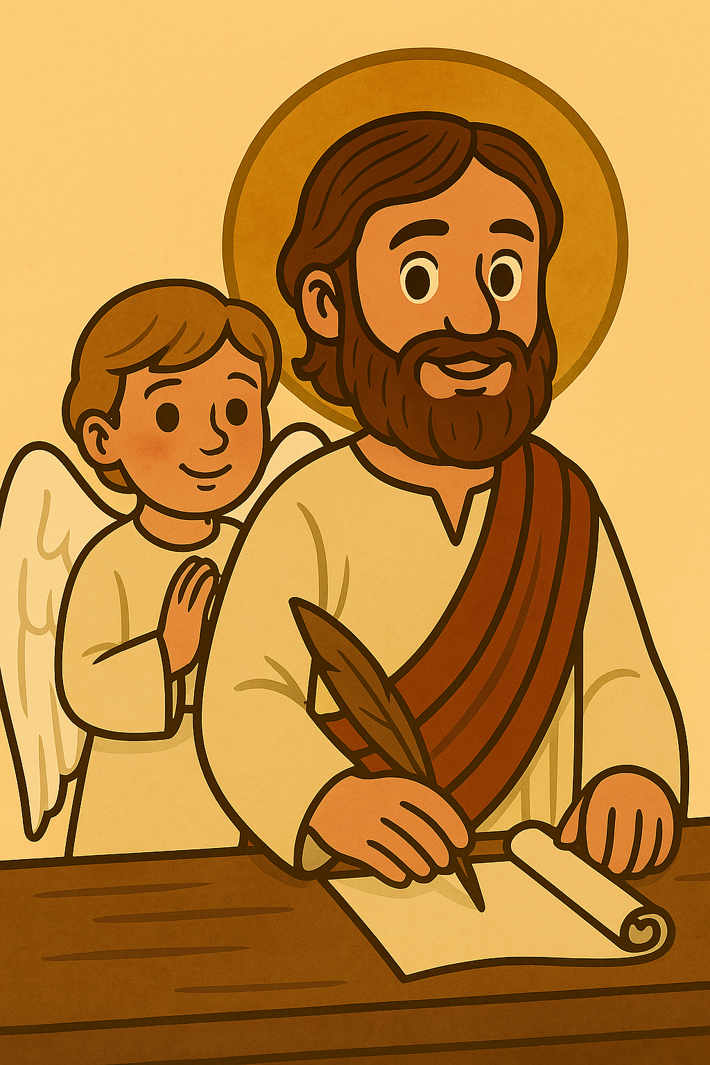 San Matteo evangelista Blank Meme Template