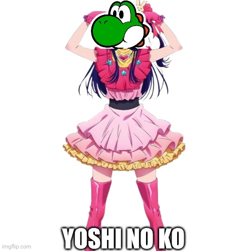 Yoshi no Ko | YOSHI NO KO | image tagged in memes,blank transparent square | made w/ Imgflip meme maker