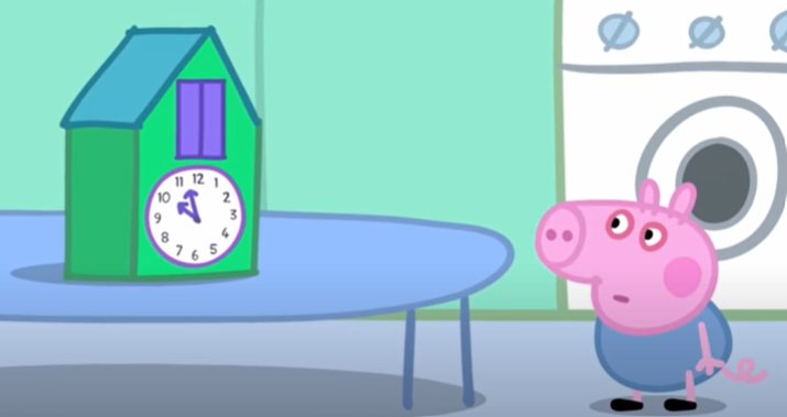 High Quality George Looking At The Clock Blank Meme Template