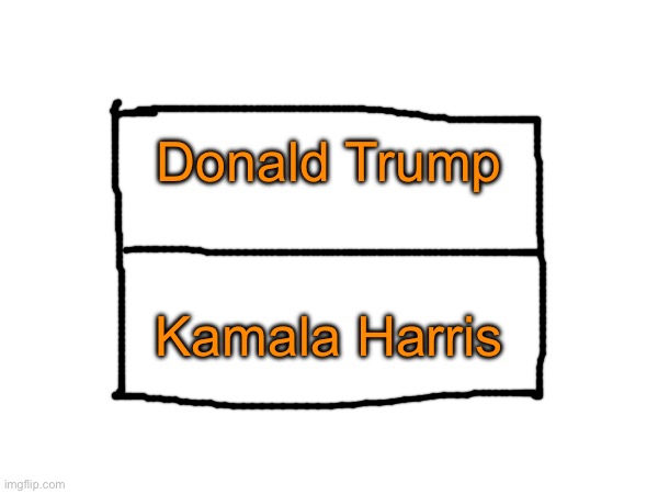 Donald Trump Kamala Harris | made w/ Imgflip meme maker