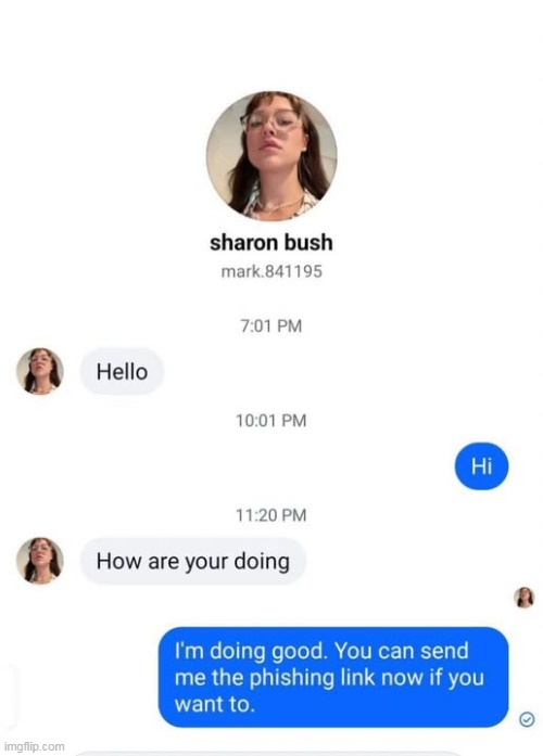 phishing | image tagged in phishing,repost,text,link,sexy | made w/ Imgflip meme maker