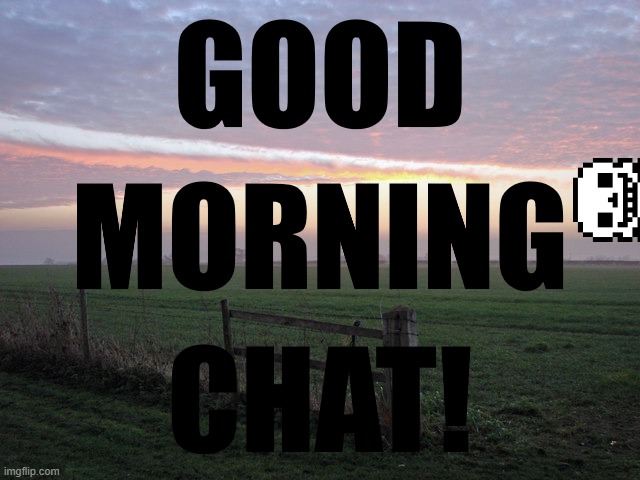 GM chat! | image tagged in noomthecreator good morning temp | made w/ Imgflip meme maker