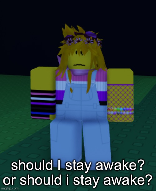 should I stay awake? or should i stay awake? | made w/ Imgflip meme maker