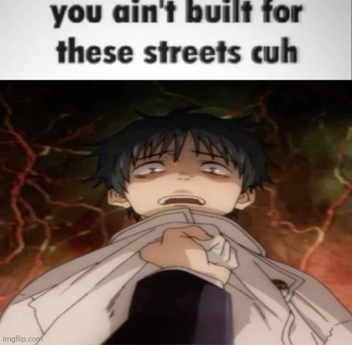 You ain't built for these streets cuh | image tagged in you ain't built for these streets cuh | made w/ Imgflip meme maker