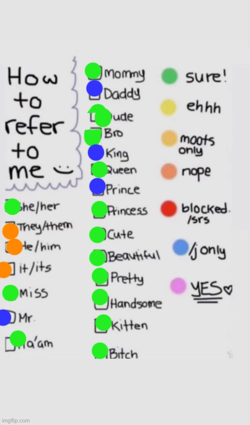 How To Refer To Me :) | image tagged in how to refer to me | made w/ Imgflip meme maker