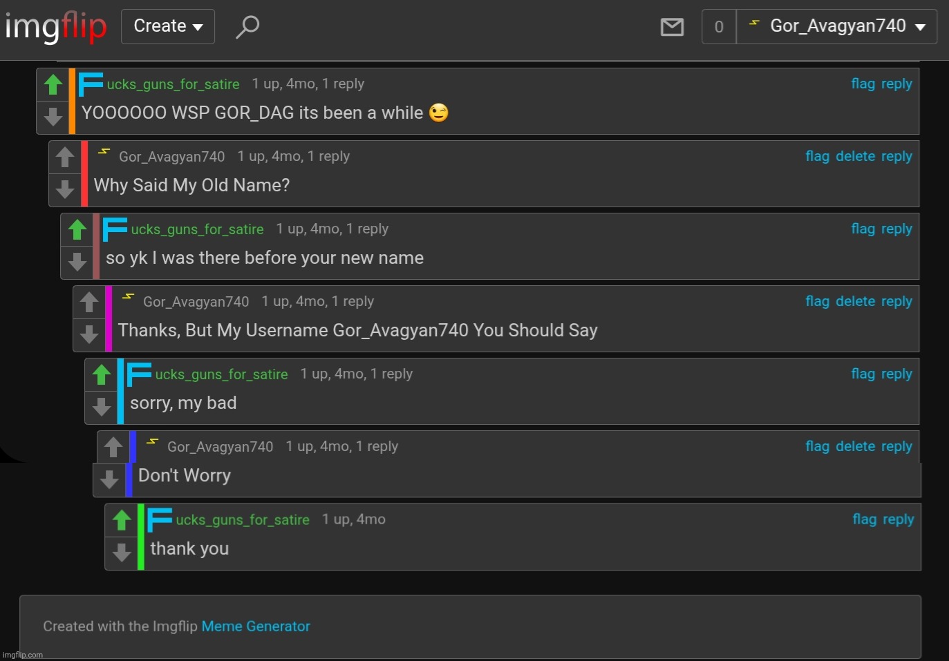 ucks_guns_for_satire Commented With My Old Name (4 Months Ago). If You Sad Of Old Name? | image tagged in repost,comments | made w/ Imgflip meme maker