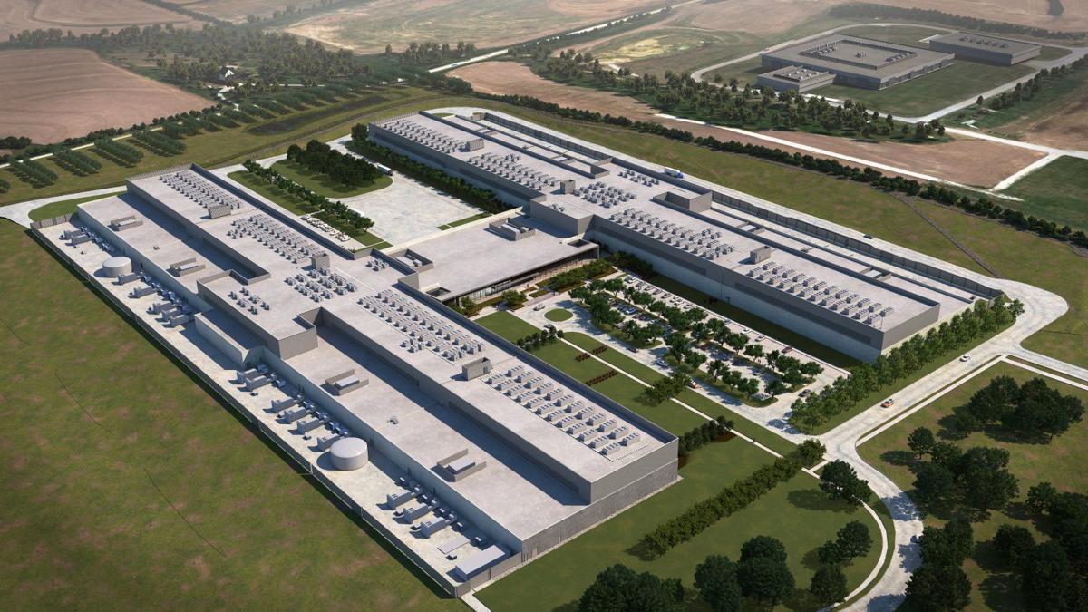 Google's data center in Lincoln, Nebraska Blank Meme Template