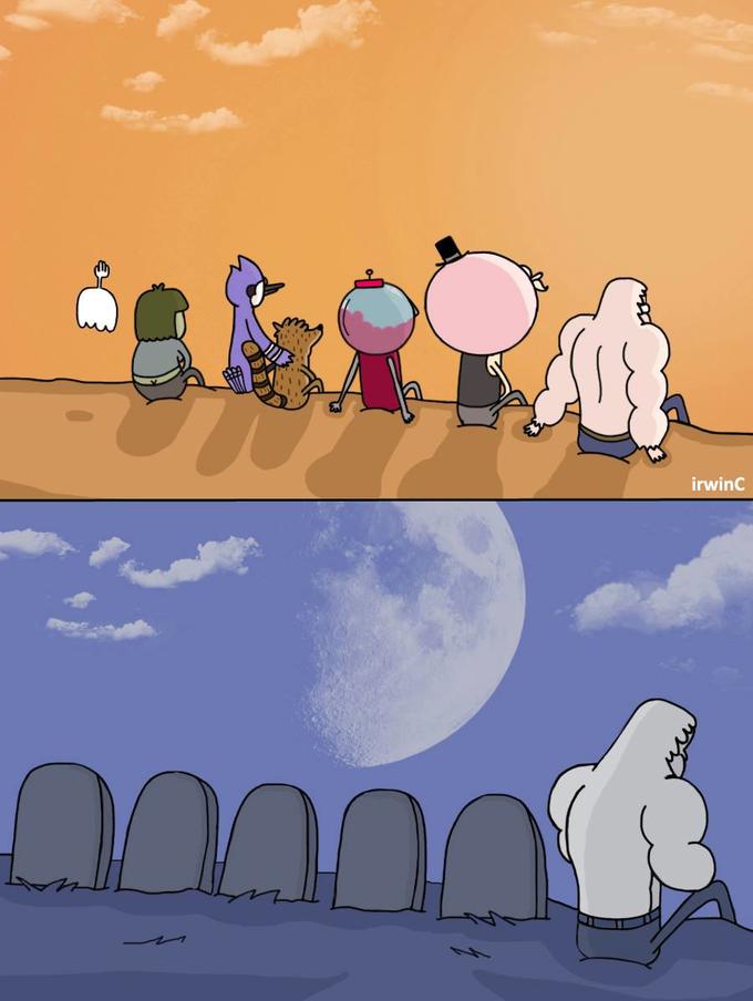 Skips sitting next to graves Blank Meme Template