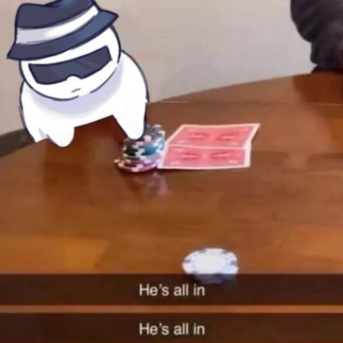 Hes all in Blank Meme Template