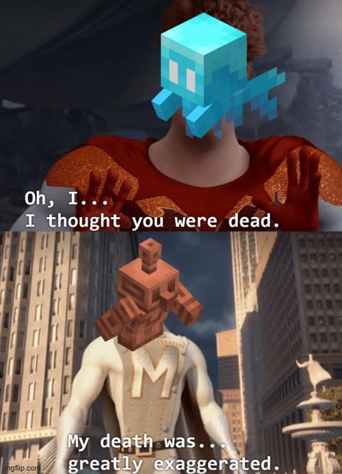 My death was greatly exaggerated | image tagged in my death was greatly exaggerated | made w/ Imgflip meme maker