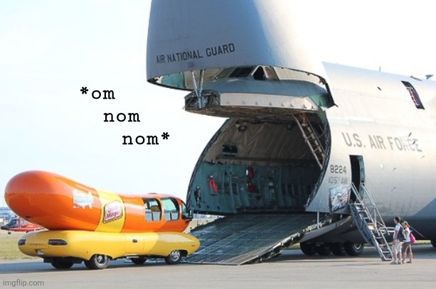 git in mah cargo hold | *om
    nom
        nom* | image tagged in memes | made w/ Imgflip meme maker