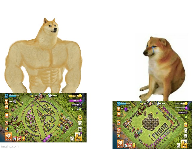 Buff Doge vs. Cheems | image tagged in memes,buff doge vs cheems | made w/ Imgflip meme maker
