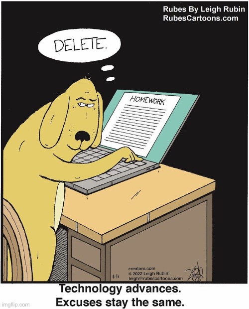 Rubes | image tagged in comics,rubes,dog,deleted homework | made w/ Imgflip meme maker