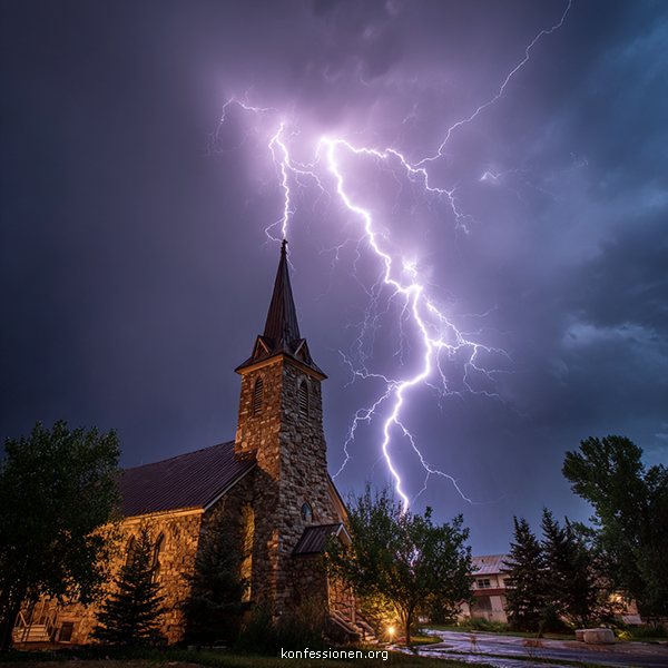 Church lightning Blank Meme Template