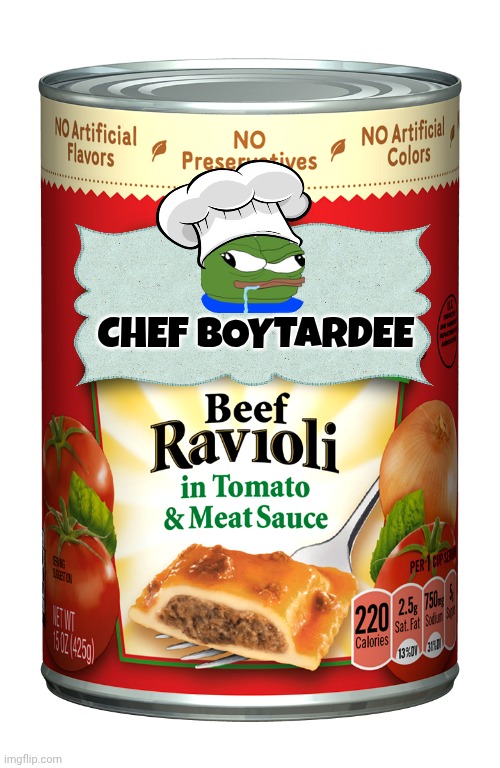 chef boyardee meme | CHEF BOYTARDEE | image tagged in pepe the frog | made w/ Imgflip meme maker