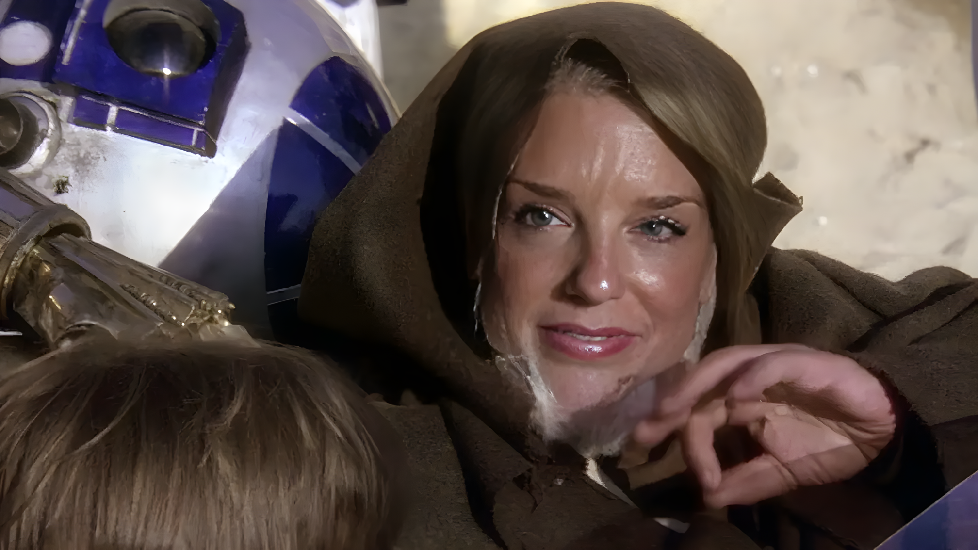 Pam Bondi Jedi Hand Wave Blank Meme Template