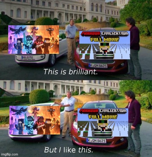 Parkour Civilization and Songs of war | image tagged in top gear,minecraft memes,animation,parkour | made w/ Imgflip meme maker
