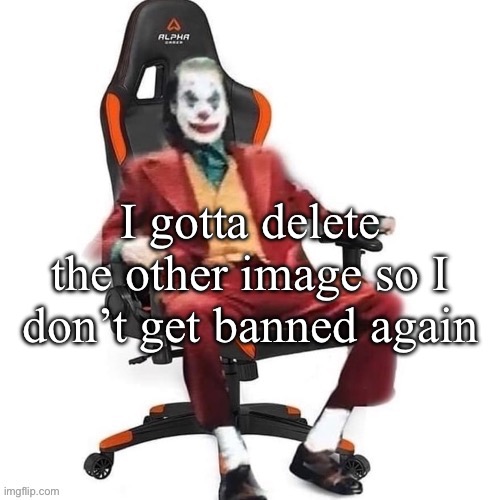 Average reaction image | I gotta delete the other image so I don’t get banned again | image tagged in average reaction image | made w/ Imgflip meme maker
