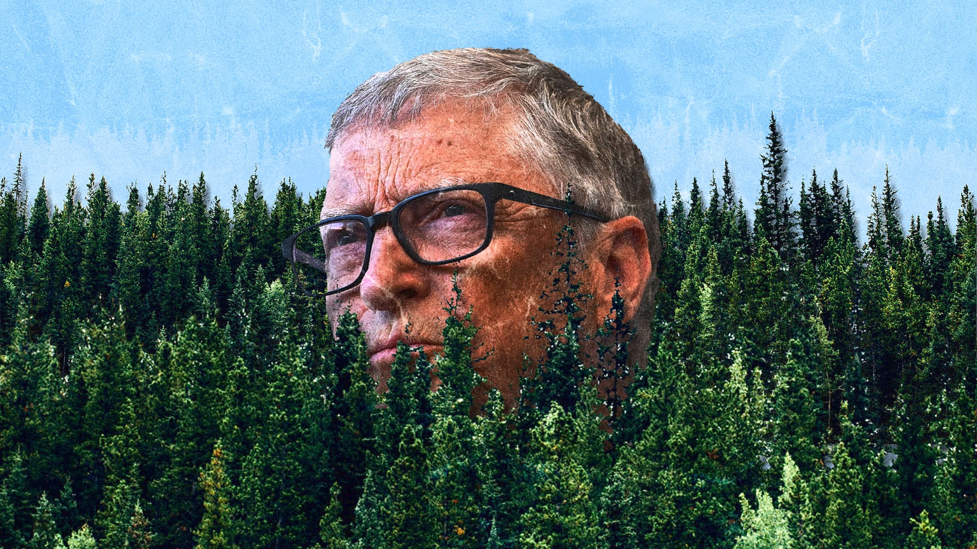 Bill Gates vs trees Blank Meme Template