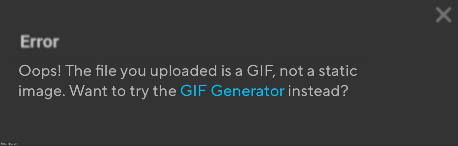 And then it brings your file to the gif generator | made w/ Imgflip meme maker