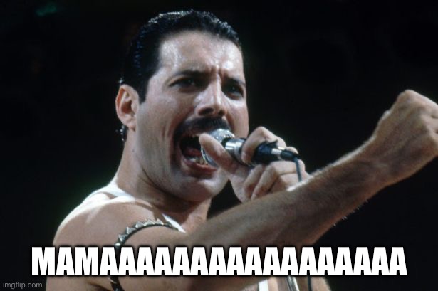 Freddie Mercury | MAMAAAAAAAAAAAAAAAAA | image tagged in freddie mercury | made w/ Imgflip meme maker