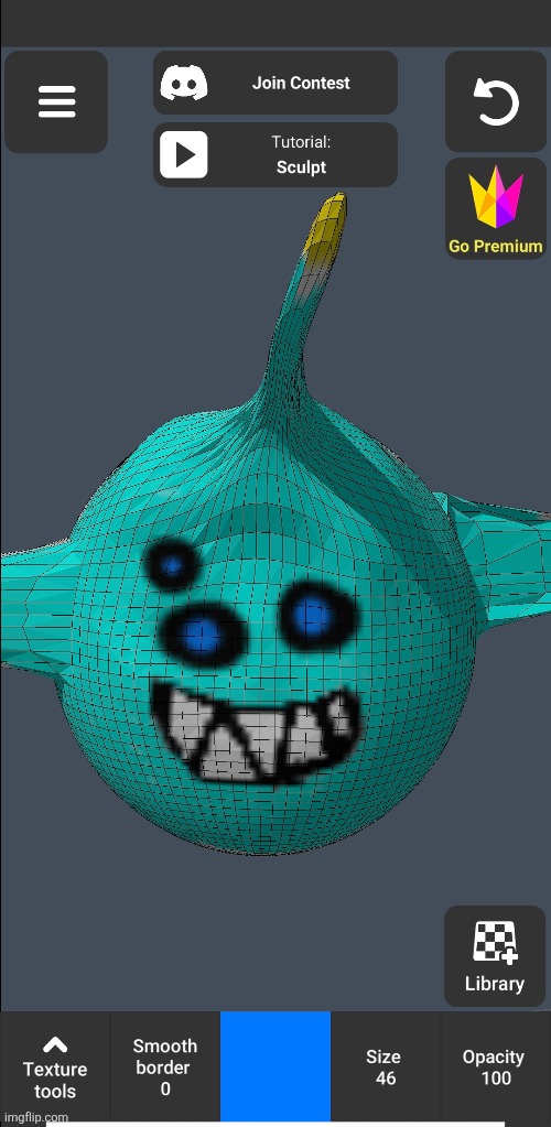 Sebastian! (My first 3d model!) | image tagged in 3d animation | made w/ Imgflip meme maker