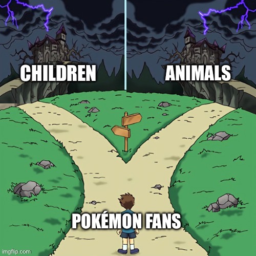 Two castles (both dark) | CHILDREN; ANIMALS; POKÉMON FANS | image tagged in two castles both dark | made w/ Imgflip meme maker