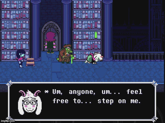 this image would kill a pre-chapter 3 deltarune fan | made w/ Imgflip meme maker