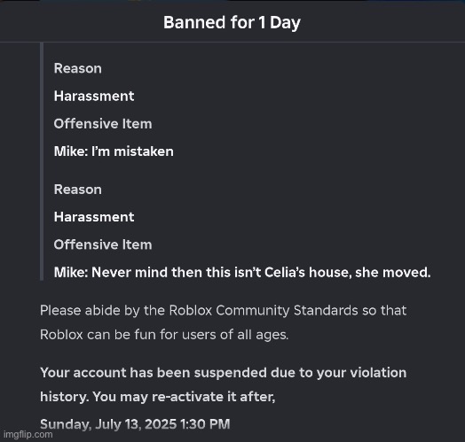 ARE YOU FREAKING SERIOUS ROBLOX?!?!?!?!?! | image tagged in banned from roblox,roblox,monsters inc | made w/ Imgflip meme maker
