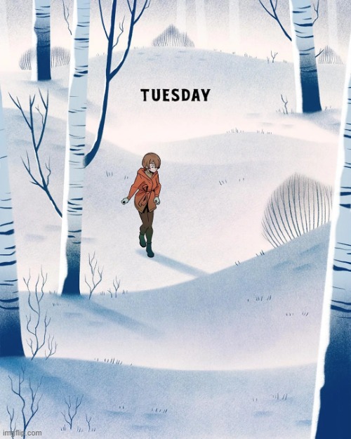 A dark graphic story called 'Something Nice For Dinner' by Adam Ellis. (I'll be posting this story for the next few days!) | image tagged in walking,woods,tuesday | made w/ Imgflip meme maker