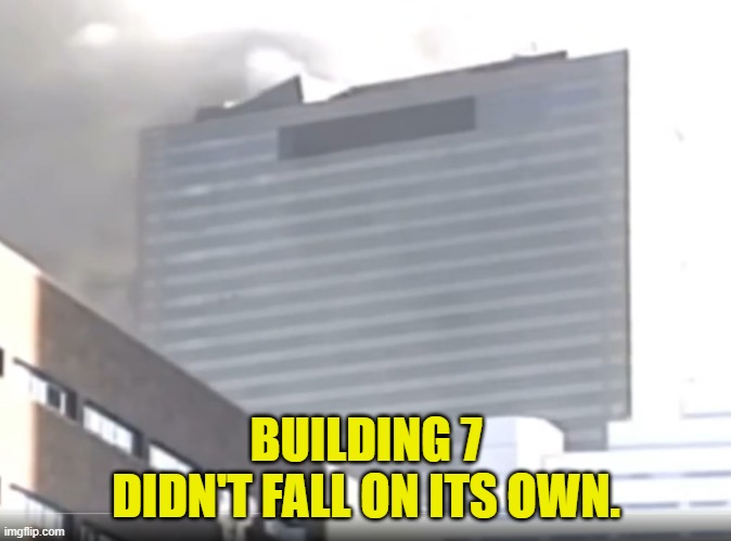 Building 7 Epsteined | BUILDING 7
DIDN'T FALL ON ITS OWN. | image tagged in jeffrey epstein,911,9/11,twin towers,epstein,false flag | made w/ Imgflip meme maker