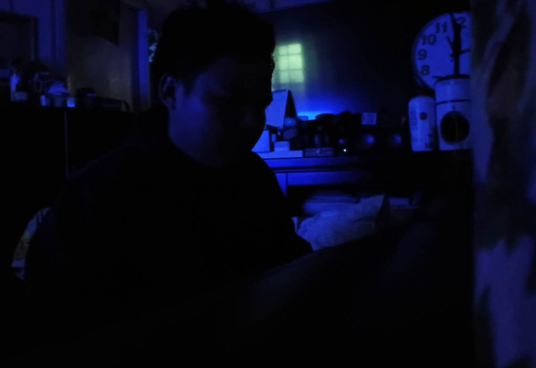 sad blue boi Blank Meme Template