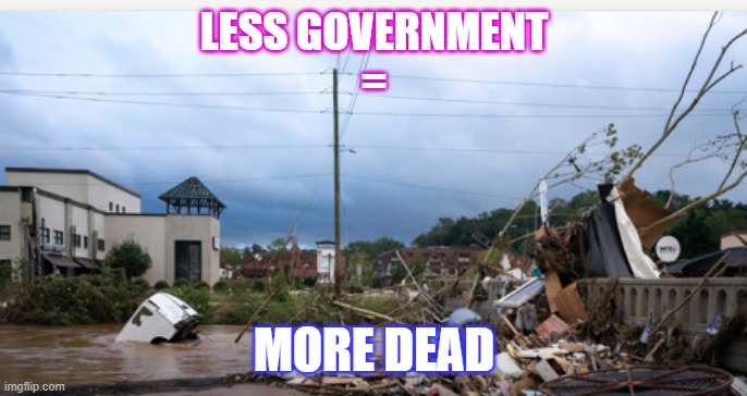Less Gov=More Dead | LESS GOVERNMENT
=; MORE DEAD | image tagged in diving van | made w/ Imgflip meme maker