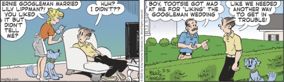Blondie | image tagged in comics | made w/ Imgflip meme maker