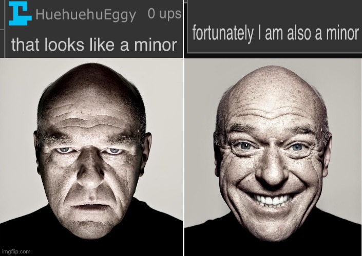 opposite hank | image tagged in opposite hank | made w/ Imgflip meme maker