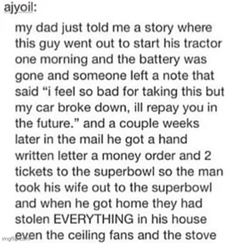 . | image tagged in funny,genius,superbowl,battery,funny texts,story | made w/ Imgflip meme maker