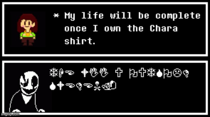 Random Scott the woz Gaster go! | image tagged in chara | made w/ Imgflip meme maker