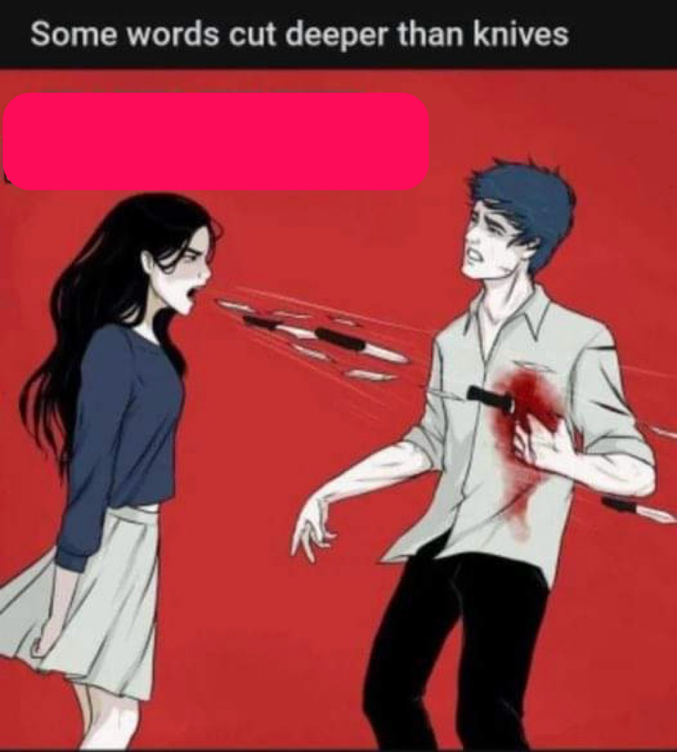 Stab to the heart Blank Meme Template