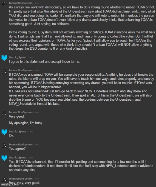 Both the trouble with Spinel and TOAA has been successfully solved. More information about Spinel's case in the comments. | image tagged in sans of topic | made w/ Imgflip meme maker