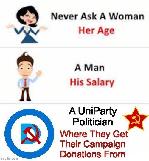 They always lie about it anyway… | image tagged in political meme,never ask,uniparty politicians | made w/ Imgflip meme maker