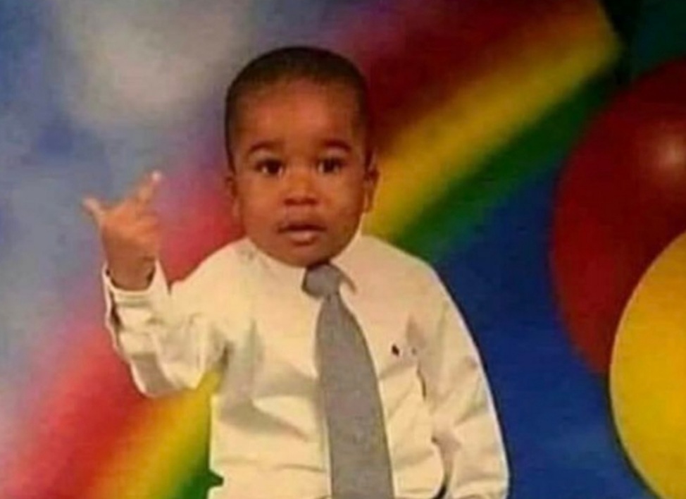 Middle finger Blank Meme Template