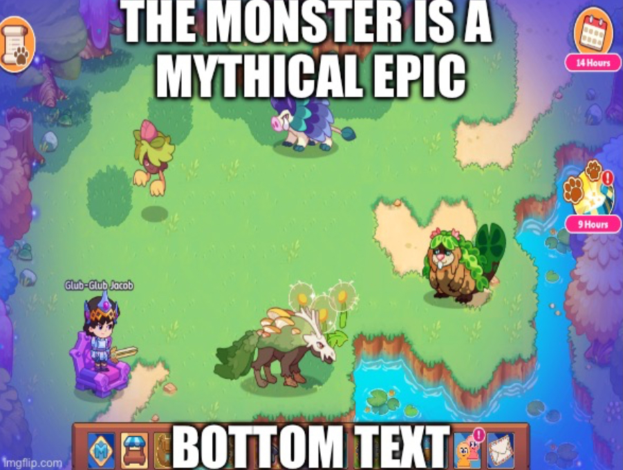 The Monster Is A Mythical Epic Blank Meme Template
